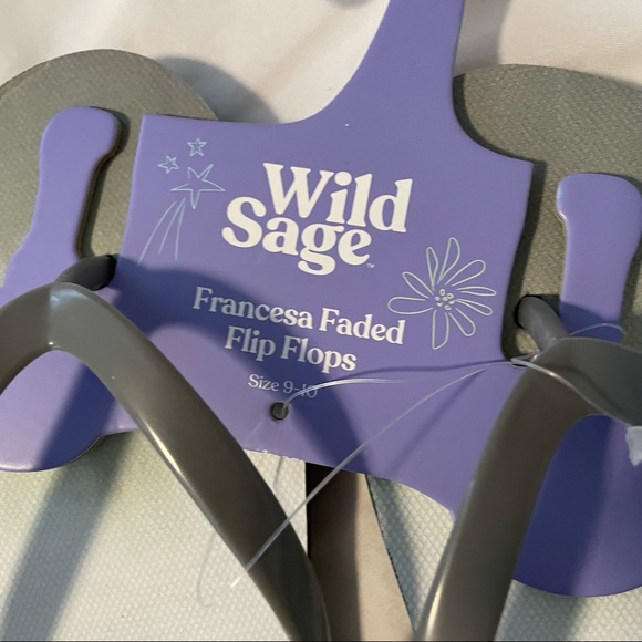 **FREE** WILD SAGE Francesca Ombre Women's Flip Flops in Grey - Picture 8 of 8